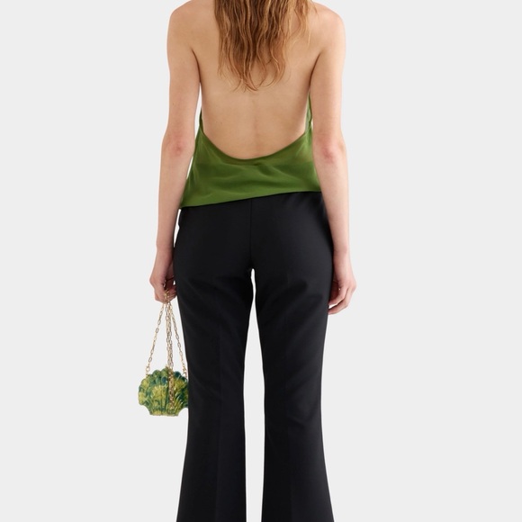 Venroy Green Sheer Cowl Neck Top NWT - Picture 4 of 7